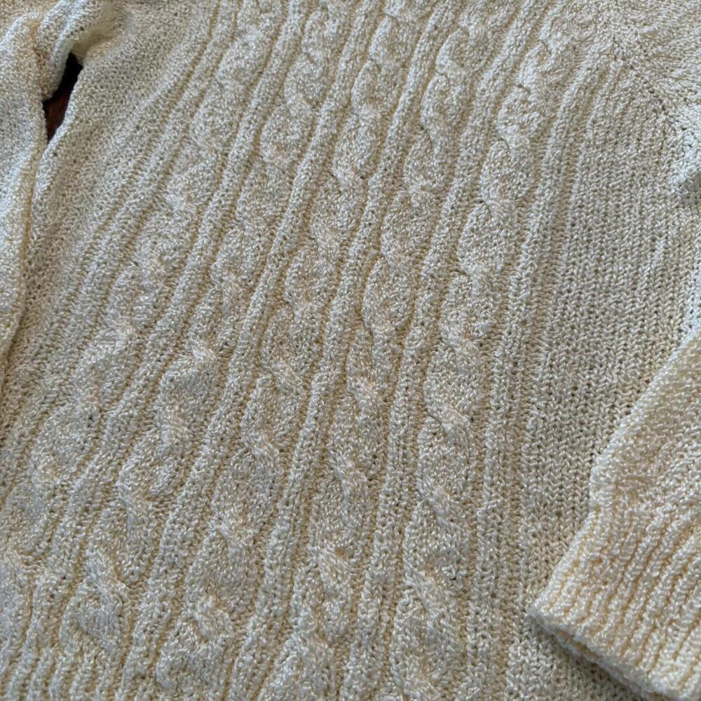Vintage Jennifer Moore butter yellow knit sweater - Picture 3 of 6